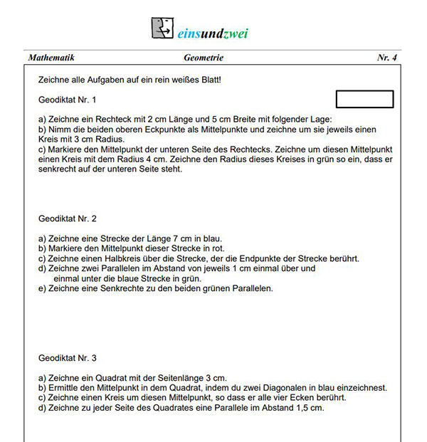 4. Klasse Mathe Proben & Übungen für den Übertritt | einsundzwei